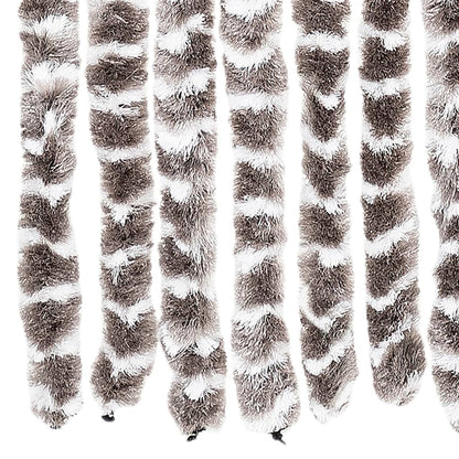 Insect Curtain Taupe and White 90x220 cm Chenille