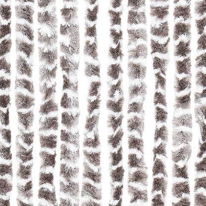 Insect Curtain Taupe and White 90x220 cm Chenille