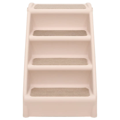 Folding Dog Stairs Cream 62x40x49.5 cm