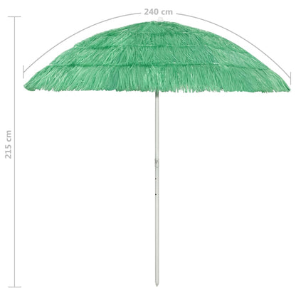 Hawaii Beach Parasol Green 240 cm