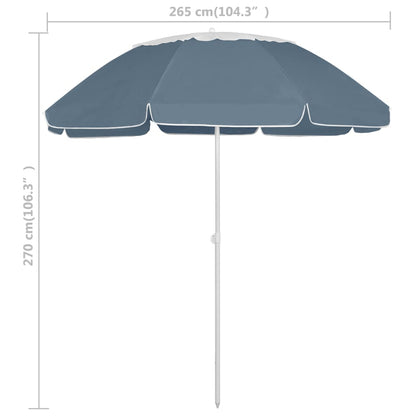 Beach Parasol Blue 300 cm
