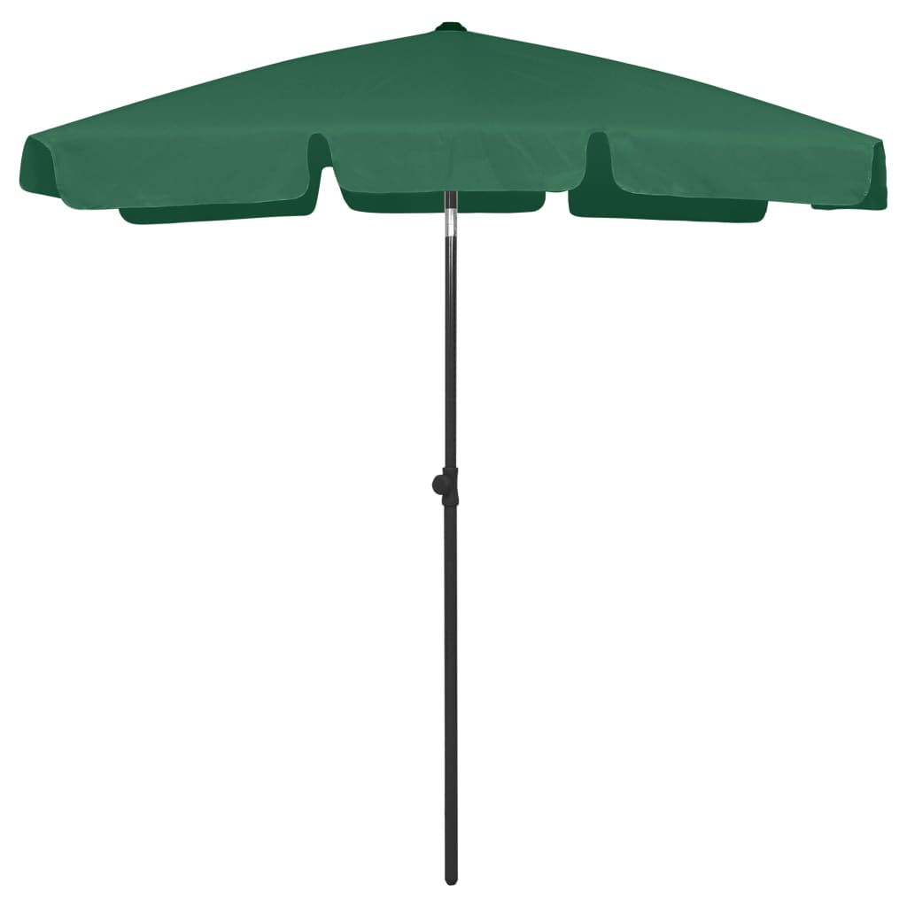Beach Parasol Green 180x120 cm
