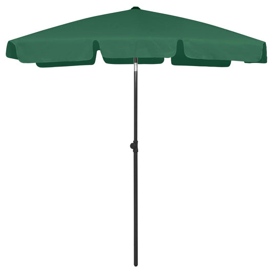 Beach Parasol Green 180x120 cm
