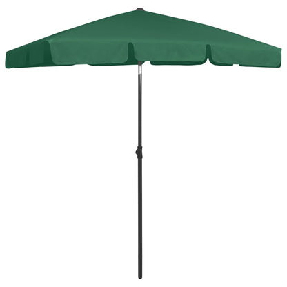 Beach Parasol Green 180x120 cm