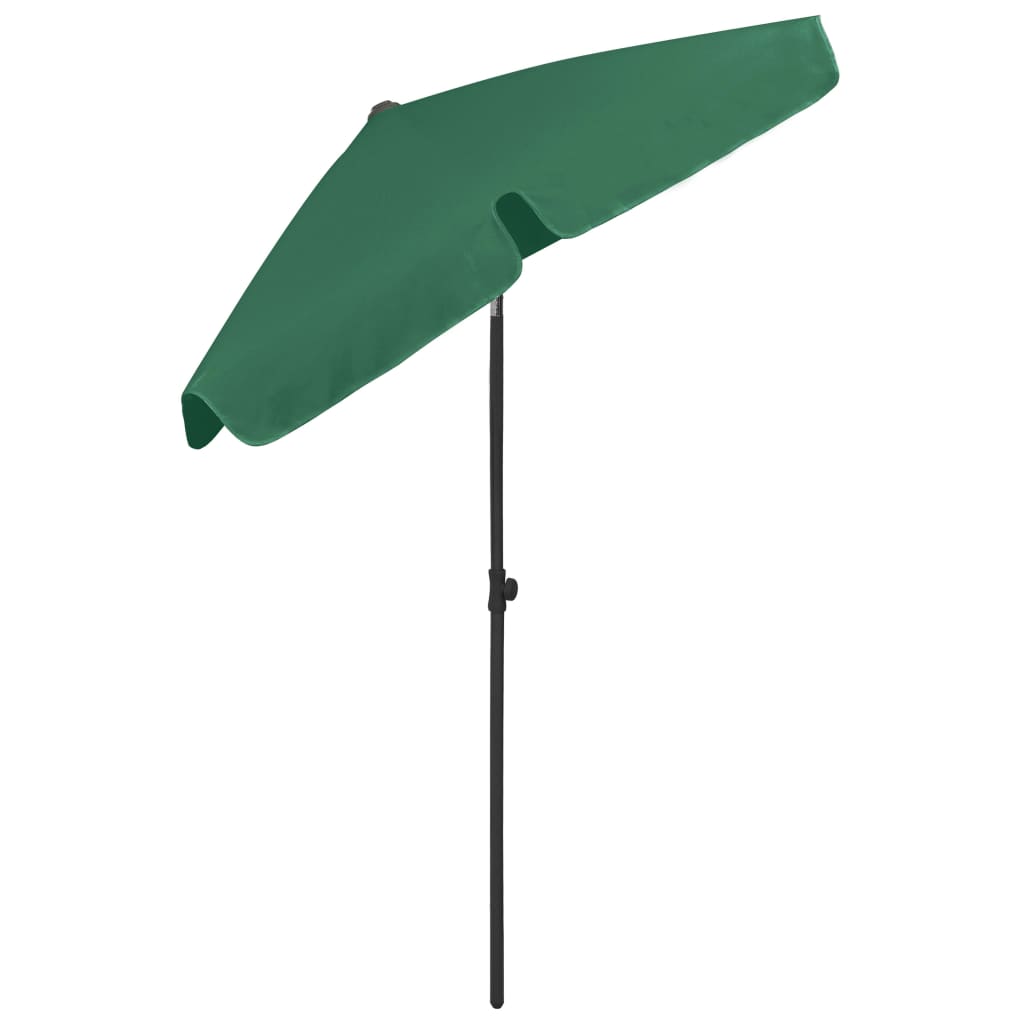 Beach Parasol Green 180x120 cm