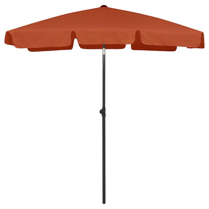 Beach Parasol Terracotta 180x120 cm