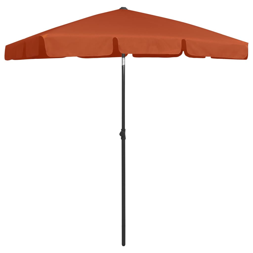 Beach Parasol Terracotta 180x120 cm