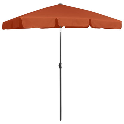 Beach Parasol Terracotta 180x120 cm