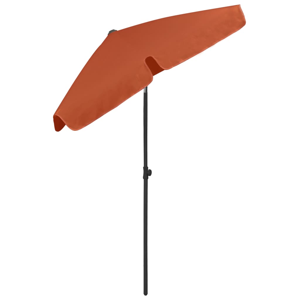 Beach Parasol Terracotta 180x120 cm