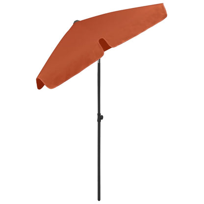 Beach Parasol Terracotta 180x120 cm