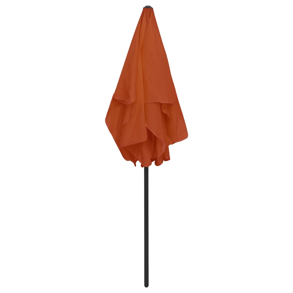 Beach Parasol Terracotta 180x120 cm