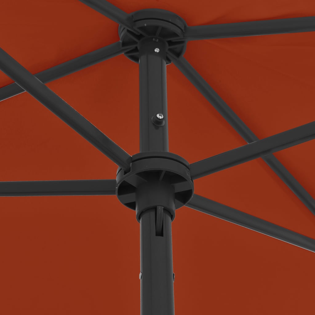 Beach Parasol Terracotta 180x120 cm