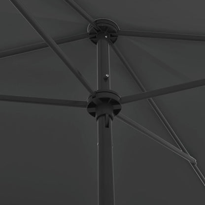 Beach Parasol Anthracite 200x125 cm