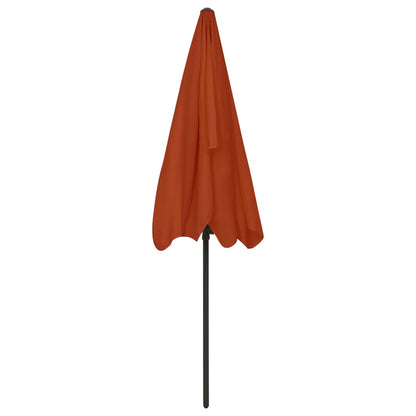 Beach Parasol Terracotta 200x125 cm