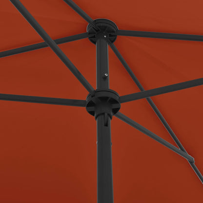 Beach Parasol Terracotta 200x125 cm