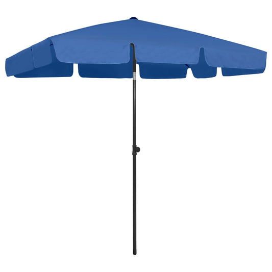 Beach Parasol Azure Blue 200x125 cm