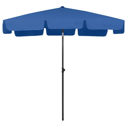 Beach Parasol Azure Blue 200x125 cm