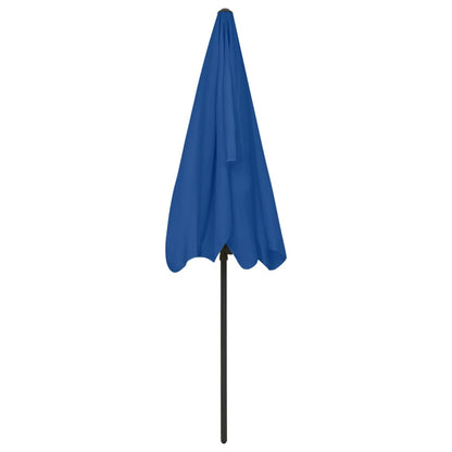 Beach Parasol Azure Blue 200x125 cm
