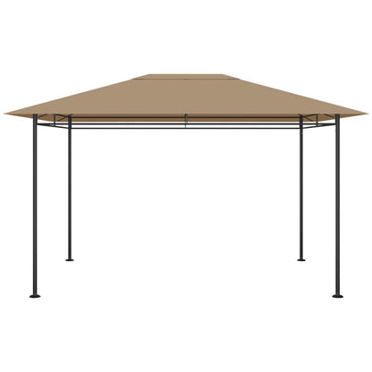 Gazebo 384x281x270 cm Taupe 180 g/m²