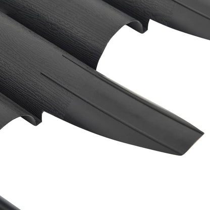 Lawn Edgings 36 pcs Anthracite 10 m PP