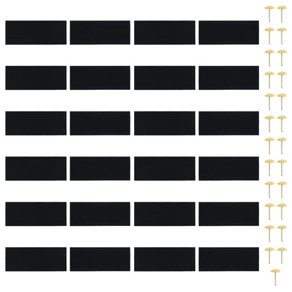 Insect Door Curtains 2 pcs with Magnet Blocks Black 200x80 cm