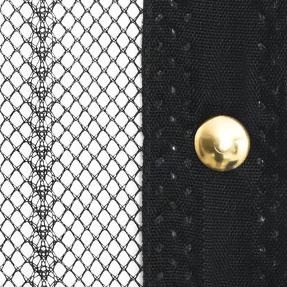 Insect Door Curtains 2 pcs with Magnet Blocks Black 200x80 cm