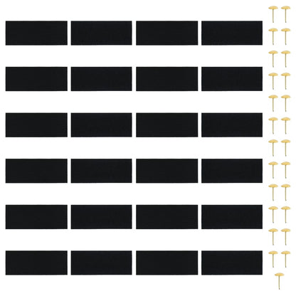 Insect Door Curtains 2 pcs with Magnet Blocks Black 230x160 cm