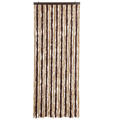 Insect Curtain Beige and Light Brown 56x200 cm Chenille