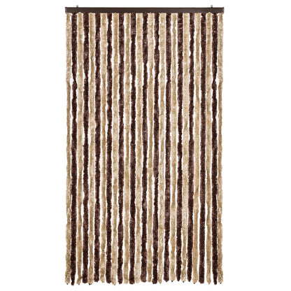 Insect Curtain Beige and Light Brown 118x220 cm Chenille