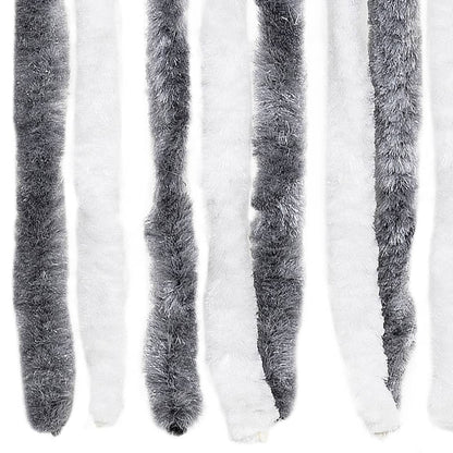 Insect Curtain Grey and White 56x200 cm Chenille