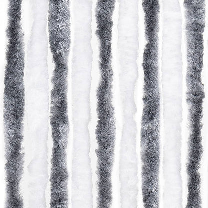 Insect Curtain Grey and White 56x200 cm Chenille