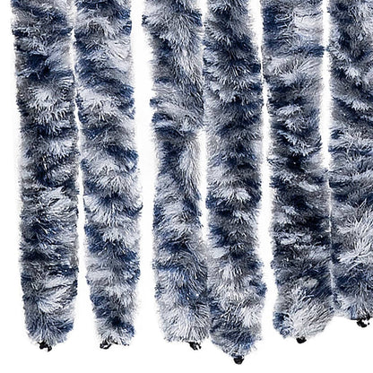 Insect Curtain Blue and White 90x200 cm Chenille