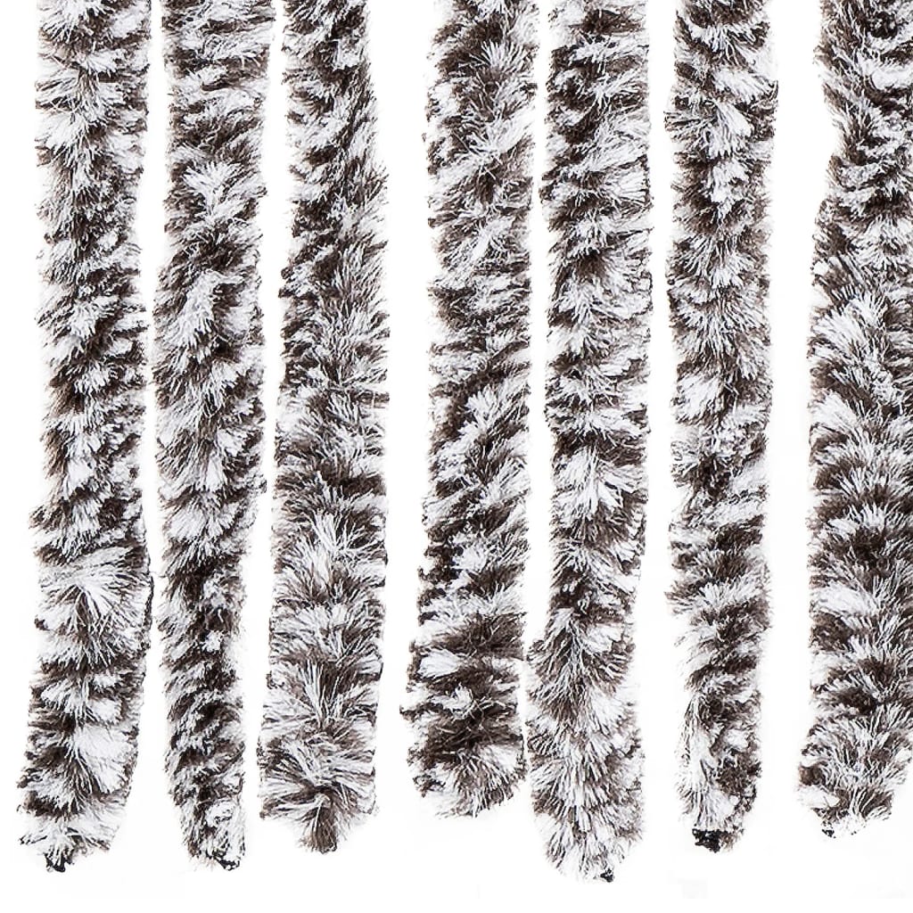 Insect Curtain Brown and Beige 56x200 cm Chenille