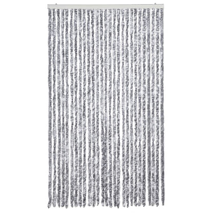 Insect Curtain White and Grey 118x220 cm Chenille