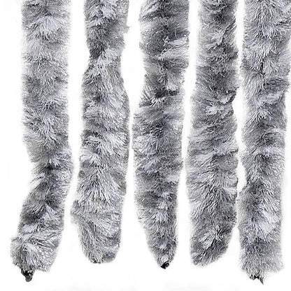 Insect Curtain White and Grey 118x220 cm Chenille