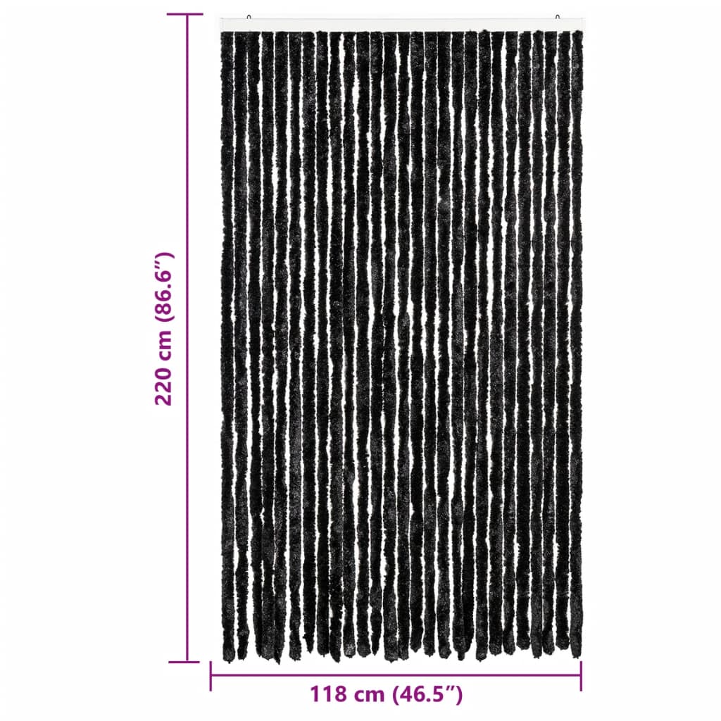 Insect Curtain Anthracite 118x220 cm Chenille