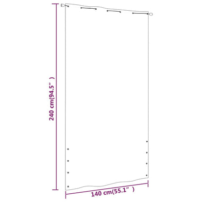 Balcony Screen Blue 140x240 cm Oxford Fabric