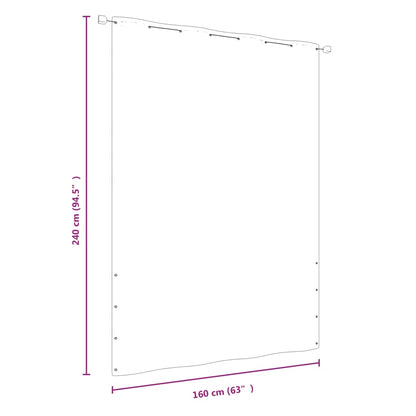 Balcony Screen Red 160x240 cm Oxford Fabric