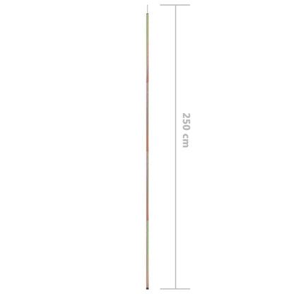 Sunshade Sail Poles 2 pcs 250 cm Galvanised Steel