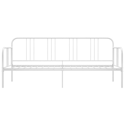 Sofa Bed Frame without Mattress White Metal 90x200 cm