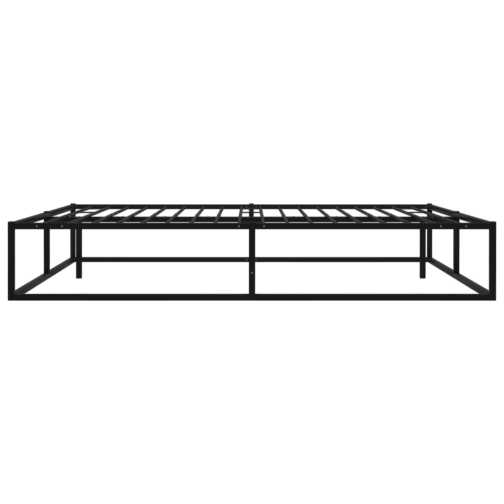 Bed Frame without Mattress Black Metal 200x200 cm