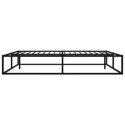 Bed Frame without Mattress Black Metal 200x200 cm