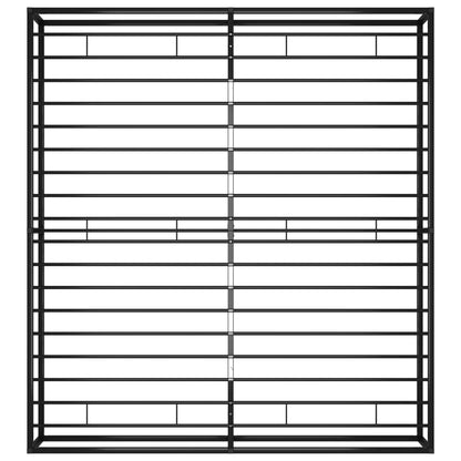 Bed Frame without Mattress Black Metal 200x200 cm