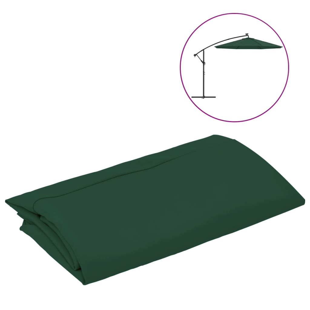Replacement Fabric for Cantilever Umbrella Green 300 cm