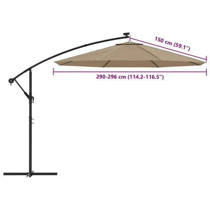 Replacement Fabric for Cantilever Umbrella Taupe 300 cm