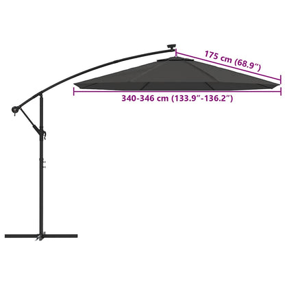 Replacement Fabric for Cantilever Umbrella Anthracite 350 cm