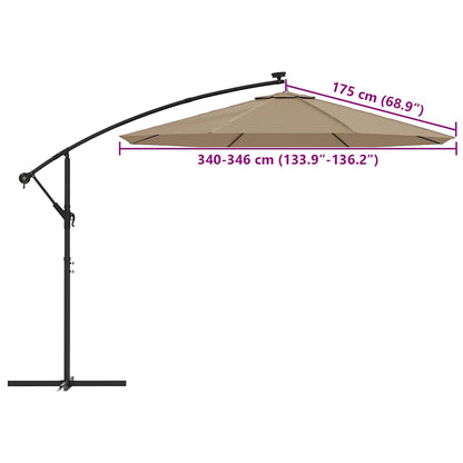 Replacement Fabric for Cantilever Umbrella Taupe 350 cm