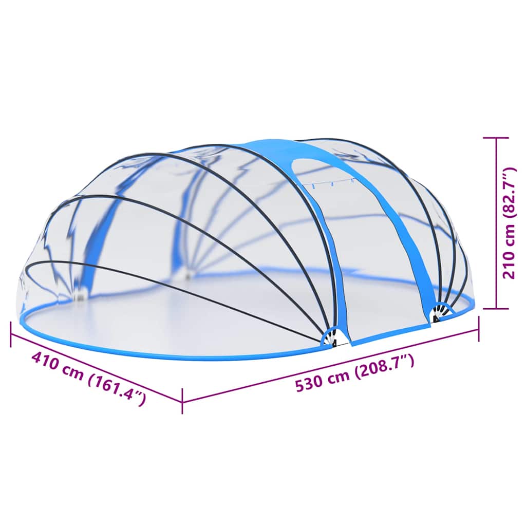 Pool Dome Oval 530x410x210 cm