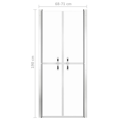 Shower Door Clear ESG 71x190 cm