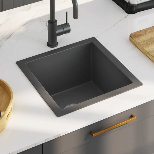 Handmade Kitchen Sink Black Stainless Steel